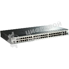 Коммутатор D-Link DGS-1510-52X/A2A Настраиваемый стекируемый коммутатор SmartPro уровня 2+ с 48 портами 10/100/1000Base-T и 4 портами 10Gbase-X SFP+