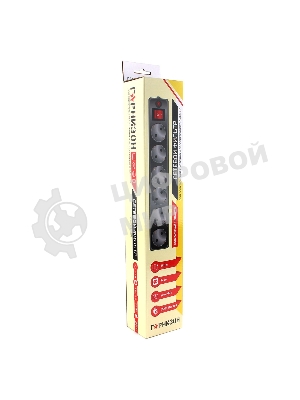 Сетевой фильтр Гарнизон EHB-0 0,5 м 6 розеток черный для UPS