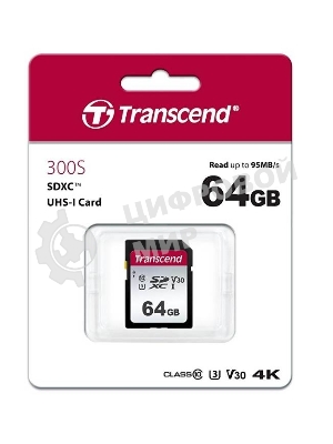 Флеш карта SD 64Gb Transcend SDХC UHS-I U3