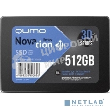 Накопитель SSD QUMO Novation 3D, 512Gb, SATA III, 2.5