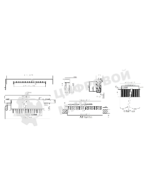 Разъем FPC Half Coverage Top Contact 0.5K-BS-16PWB 16 pin высота 2мм шаг 0,5мм