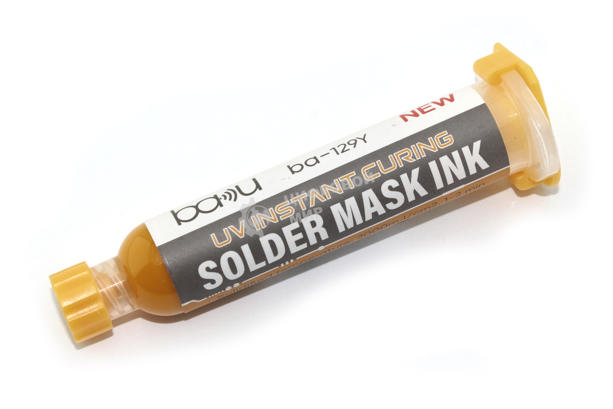 Паяльная маска UV Baku BA-129Y для востаноления мат. плат, желтая