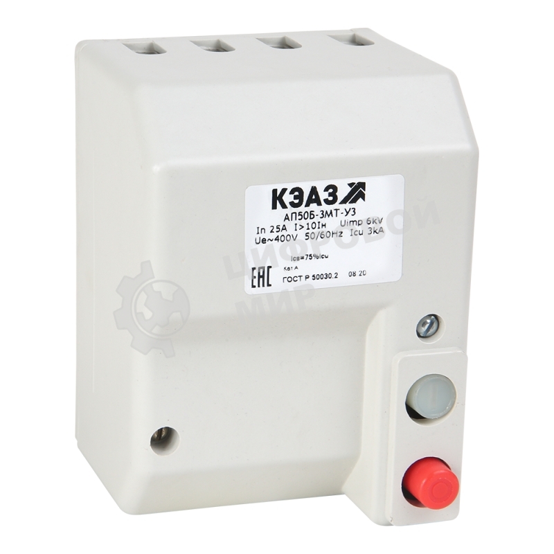 Выключатель автоматический АП50Б 3МТ 16А 10Iн 400AC У3 КЭАЗ 107267