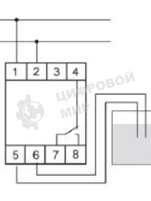 Реле уровня PZ-828 (одноуровневый монтаж на DIN-рейке 35мм 230В AC 16А 1перкл. IP20) F&F EA08.001.001