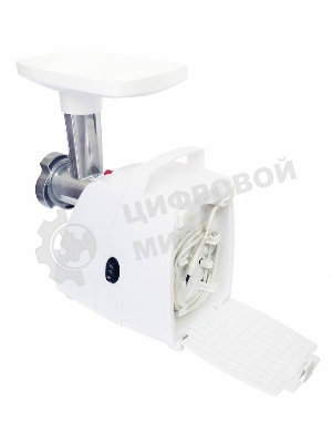 Мясорубка электрическая Аксион М33.04 белый, 1500 Вт, 1.7 кг/мин, реверс, защита от перегрузки, насадки - 5