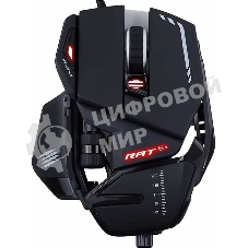 Мышь проводная Mad Catz R.A.T. 6+ черный, 12000 dpi, USB, кнопки - 11