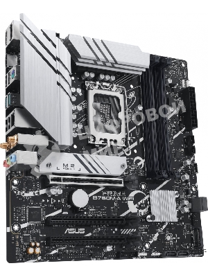 Материнская плата ASUS PRIME B760M-A WIFI, LGA 1700, Intel B760, 4xDDR5, 4xSATA, 2xM.2, 1xPCIe 4.0 x16, 1xPCIe 4.0 x4, 1xPCIe 4.0 x1, 2xHDMI, 1xDP, 1x 2.5Gb LAN, 2xUSB-A 3.2 Gen 2, 4xUSB-A 2.0, 3x3.5 мм, 7.1, mATX