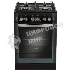 Плита газовая Gefest ПГ 6500-02 0044 черный, конфорок 4 шт, духовка 52 л, 60 см x 85 см x 60 см