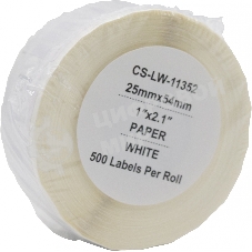 Этикетки Cactus CS-LW-11352 сег.:54x25мм черный белый 500шт/рул Dymo Label Writer 450/4XL