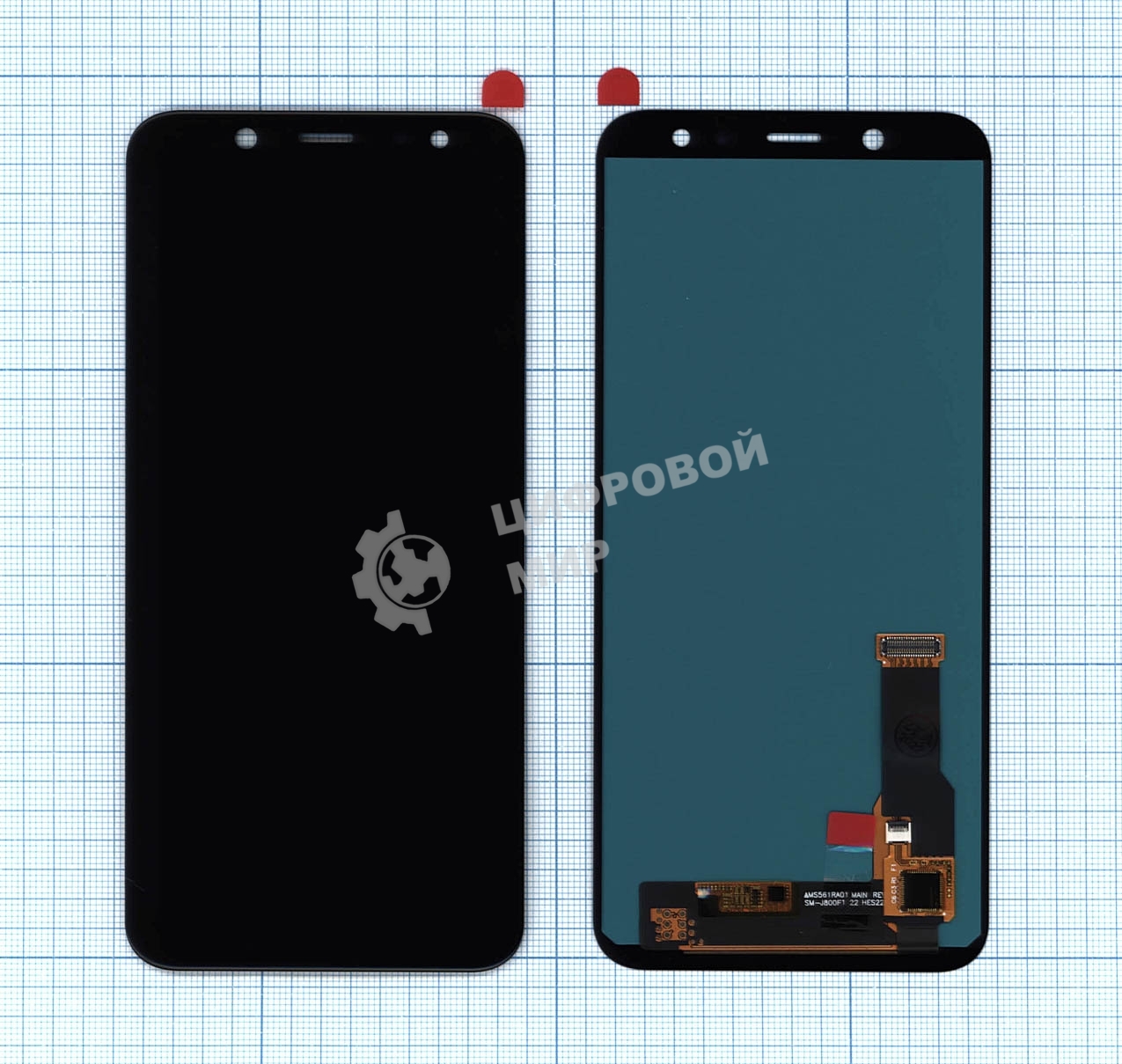 Дисплей для Samsung Galaxy A6 (2018) SM-A600F в сборе с тачскрином (OLED) черный