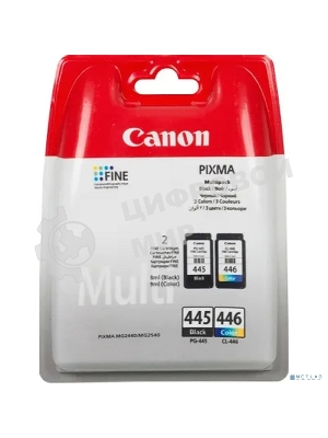 Картридж струйный Canon PG-445/CL-446 (8283B004), для Canon PIXMA MG2540, PIXMA MG2440, 4 цвета, 180 стр.