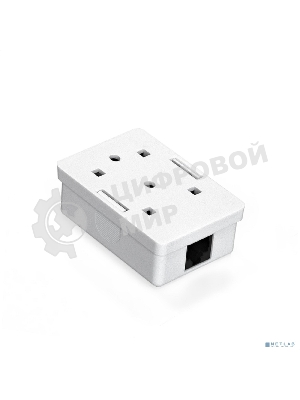 Розетка компьютерная внешняя ExeGate SM1-RJ45-C6 RJ-45 кат.6 UTP Krone/110