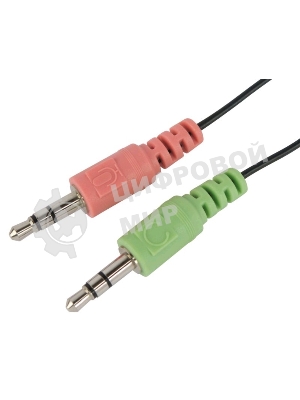 Гарнитура Oklick HS-M143VB чёрный, проводная, 3.5 мм