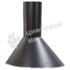 Вытяжка каминная Elikor Эпсилон 60П-430-П3Л черный/серебристый, 60 см, 430 куб. м/ч, 54 дБ