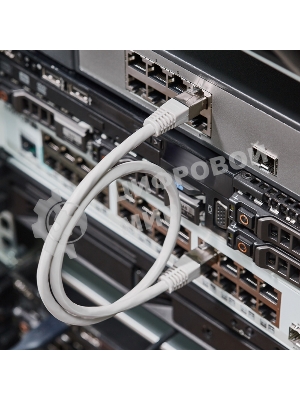 Пaтч-корд F/UTP Rexant, cat.6, RJ45-RJ45, экранированный, PVC серый, 0,5м