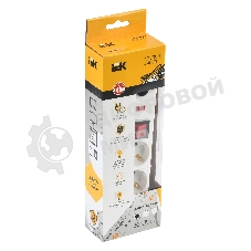 Сетевой фильтр IEK WFP10-16-03-01-N СФ-03К-выкл. 3 места 2Р + PE/1,5 метра 3х1 мм2