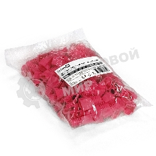 Колпачок ExeGate BC45-100-RD изолирующий для коннектора RJ-45, красный (100 шт)