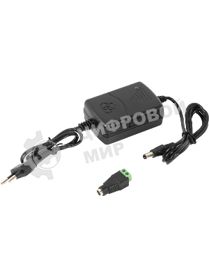 Источник питания Mollusk-VR 12/1 12В, 1А. Сетевой диапазон 110-245В провод с вилкой Mollusk-VR 12/1 power supply 12V, 1A. Mains range 110-245V wire with plug