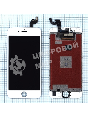 Дисплей Amperin для Apple iPhone 6S в сборе с тачскрином (IPS), белый