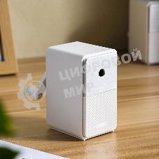 Точилка для карандашей механическая Deli 71160White, 1 отверстие, пластик, белый