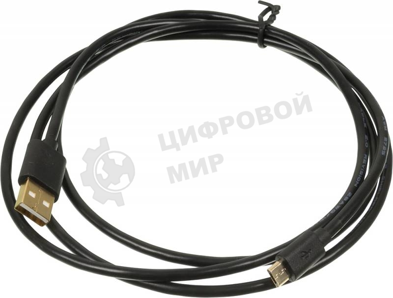 Кабель USB2.0 2A Square Connector USB A (m)/micro USB B (m) 1.5м позолоченные контакты