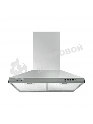 Вытяжка каминная Gefest ВО 10 К44 серебристый, 60 см, 300 куб. м/ч, 75 дБ
