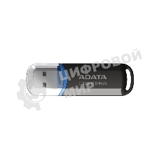 Флешка USB ADATA Classic C906 (AC906-64G-RBK), 64Gb, USB 2.0, R/W 15/5, черный/синий