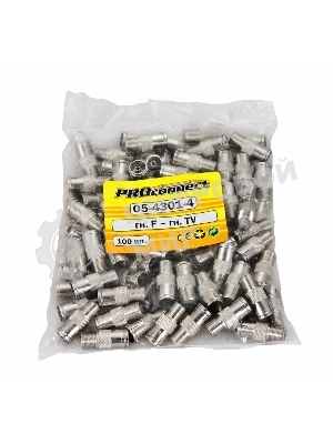 Переходник PROconnect гн F - гн TV с кольцом (03-084-A1)