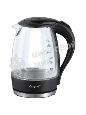 Чайник Energy E-262 1.7 л, стекло,черный (153233)