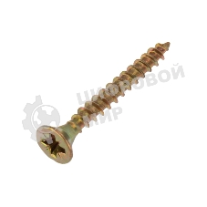 Саморез универсальный Kranz 3х25, желтый цинк, упаковка поставщика (24 000 шт.)