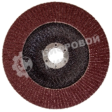 Круг лепестковый торцевой КЛТ-1, зернистость Р80(16Н), 150 х 22,2 мм, (БАЗ) Россия