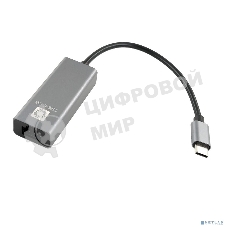 Кабель-адаптер 5bites UA2C-45-16BK USB3.1/RJ45 100MB/AL/GREY