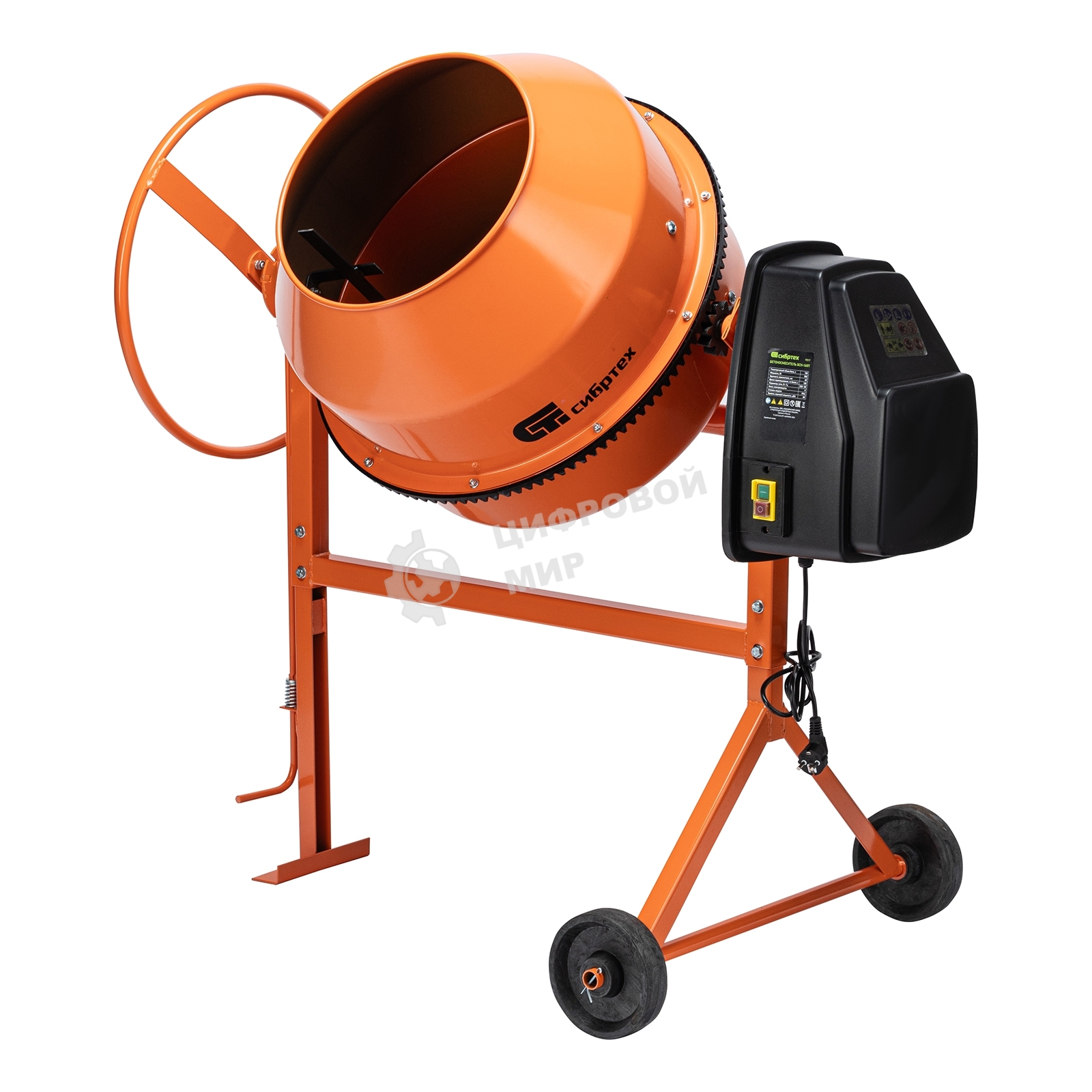 Бетоносмеситель Сибртех БСН-160П 500 Вт, 160 л, полиамидный венец
