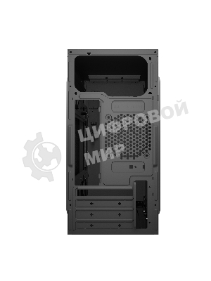 Компьютерный корпус с блоком питания 450Вт. Case Forza mATX, 450W, 2xUSB 2.0, Black, w/o FAN, 8 см fan PSU, power cord