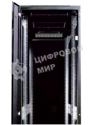 Шкаф телекоммуникационный напольный ЦМО ШТК-М, IP20, 42U, 2030х800х1000 мм (ВхШхГ), дверь: тонированное стекло, черный