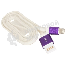 Кабель Gembird USB 2.0 Cablexpert AM/Lightning 8P, 1м, силиконовый шнур, разъемы фиолетовый металлик, пакет