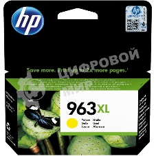 Картридж струйный HP 963XL 3JA29AE желтый увеличенной емкости (1600 стр) для HP OfficeJet Pro 9010, 9013, 9020, 9023