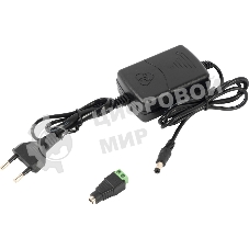 Источник питания Mollusk-VR 12/2 12В, 2А. Сетевой диапазон 110-245В провод с вилкой Mollusk-VR 12/2 power supply 12V, 2A. Mains range 110-245V wire with plug