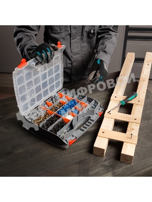 Органайзер Stels двухсторонний 325x280x85мм, пластик 90709