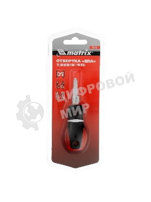 Отвертка Matrix комбинированная, SL6,0/PH2 х 38 мм, CrV, двухкомп. рукоятка