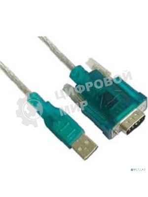 Кабель AM/Com port 9pin 1.2м Aopen/Qust адаптер USB -> RS232, DE9P (добавляет в систему новый COM порт), ACU804