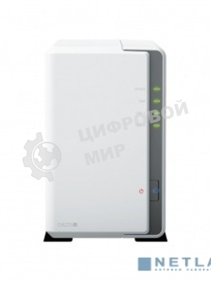 СХД настольное исполнение SYNOLOGY 2BAY NO HDD DS223J