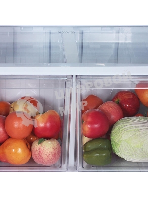 Холодильник Sharp SJ-XE59PMBE бежевый двухкамерный 430/148л морозилка сверху, No Frost