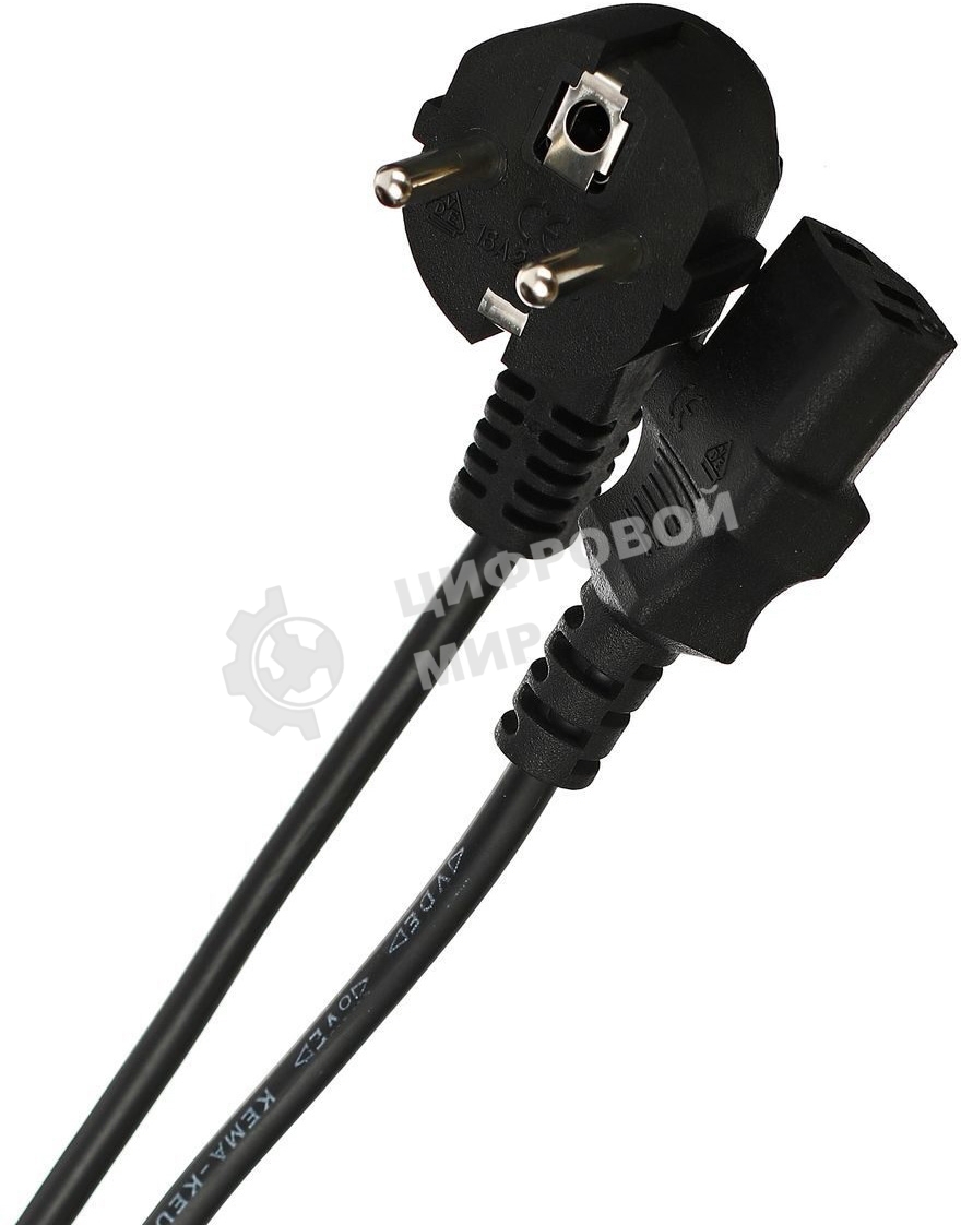 Кабель компьютер-розетка 220V (EURO) VDE 3G0,75мм2 VCOM CE021-CU 1,8 м