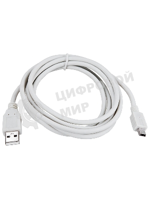 Кабель Rexant mini USB (male) штекер - USB-A (male) штекер, 3 м, серый (PE пакет)