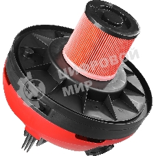 Строительный пылесос ЗУБР ПУ-30-1400 М3 серый/красный, 1400 Вт, уборка сухая/влажная/выдув, пылесборник мешок/контейнер, 30 л