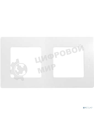 Рамка 2-м Etika Legrand 672502 белый