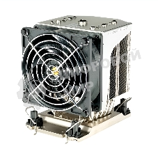 Кулер Ablecom ACL-S41130 серебристый 90 мм алюминий/медь 4700 об/мин, 46 дБ, 4 pin, 400 Вт, 124.5 мм