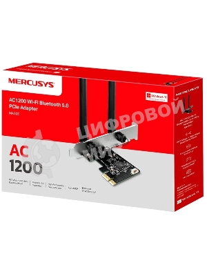 Wi-Fi Bluetooth PCI Адаптер Mercusys AC1200 Dual-Band Wi-Fi Bluetooth PCI Express Adapter