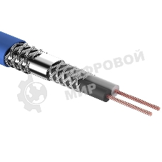 Кабель микрофонный Rexant 2х0,25 м м², ø 6,8 мм, синий, бухта 100 м